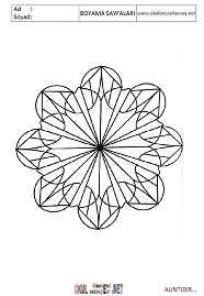 Mandala boyama sayfaları